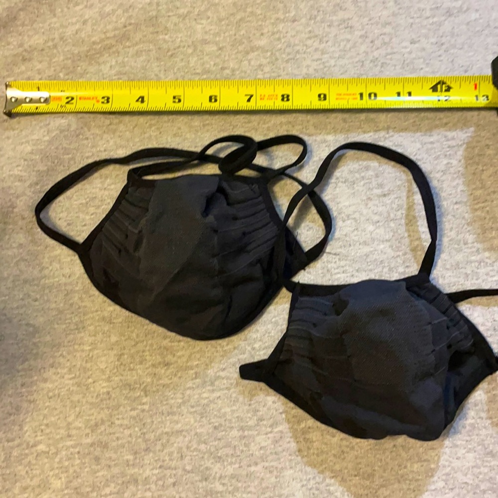 Black elastic face mask